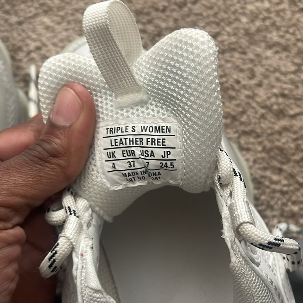 Selling balenciaga trip ssss with clear soles “gently used” - Picture 5 of 5